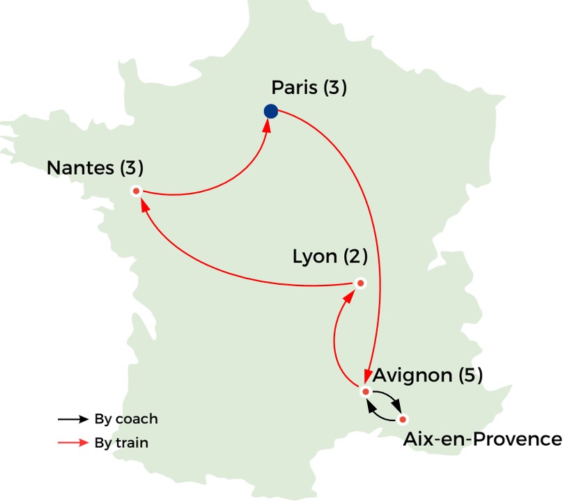 Map Paris to Provence with Kris Vierra