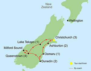 Map Weaving Tour of New Zealand's South Island