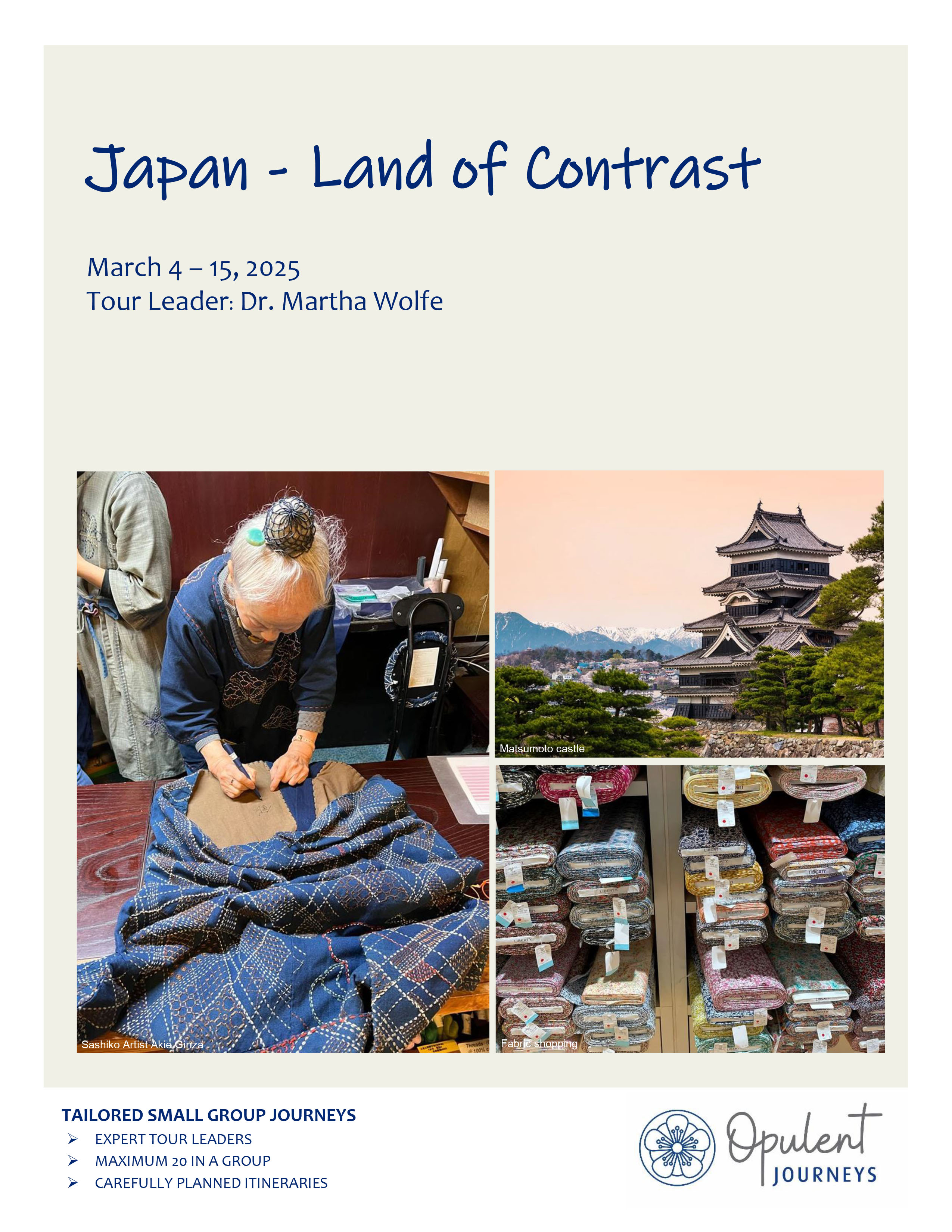 Japan Land of Contrast with Dr Martha Wolfe