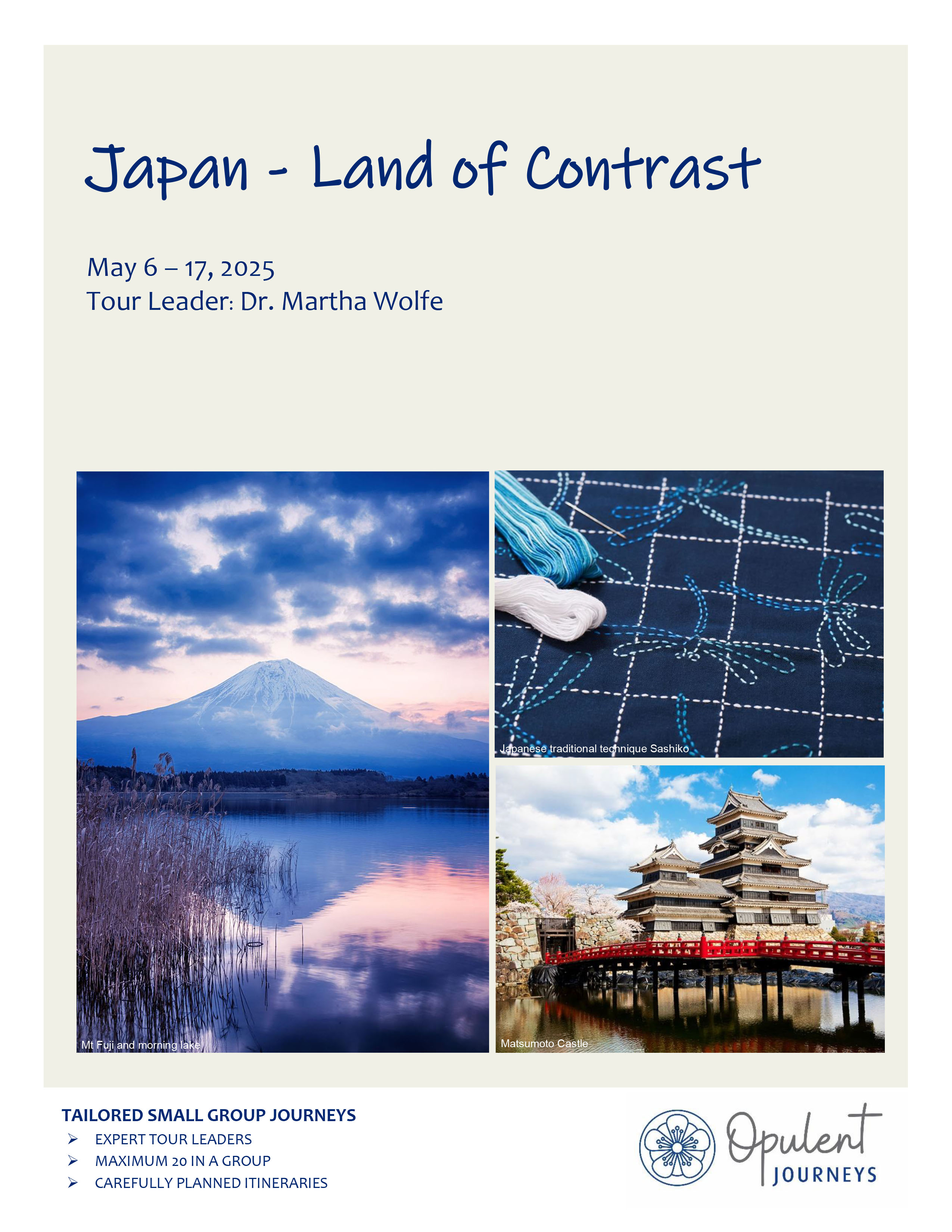 Japan Land of Contrast with Dr Martha Wolfe