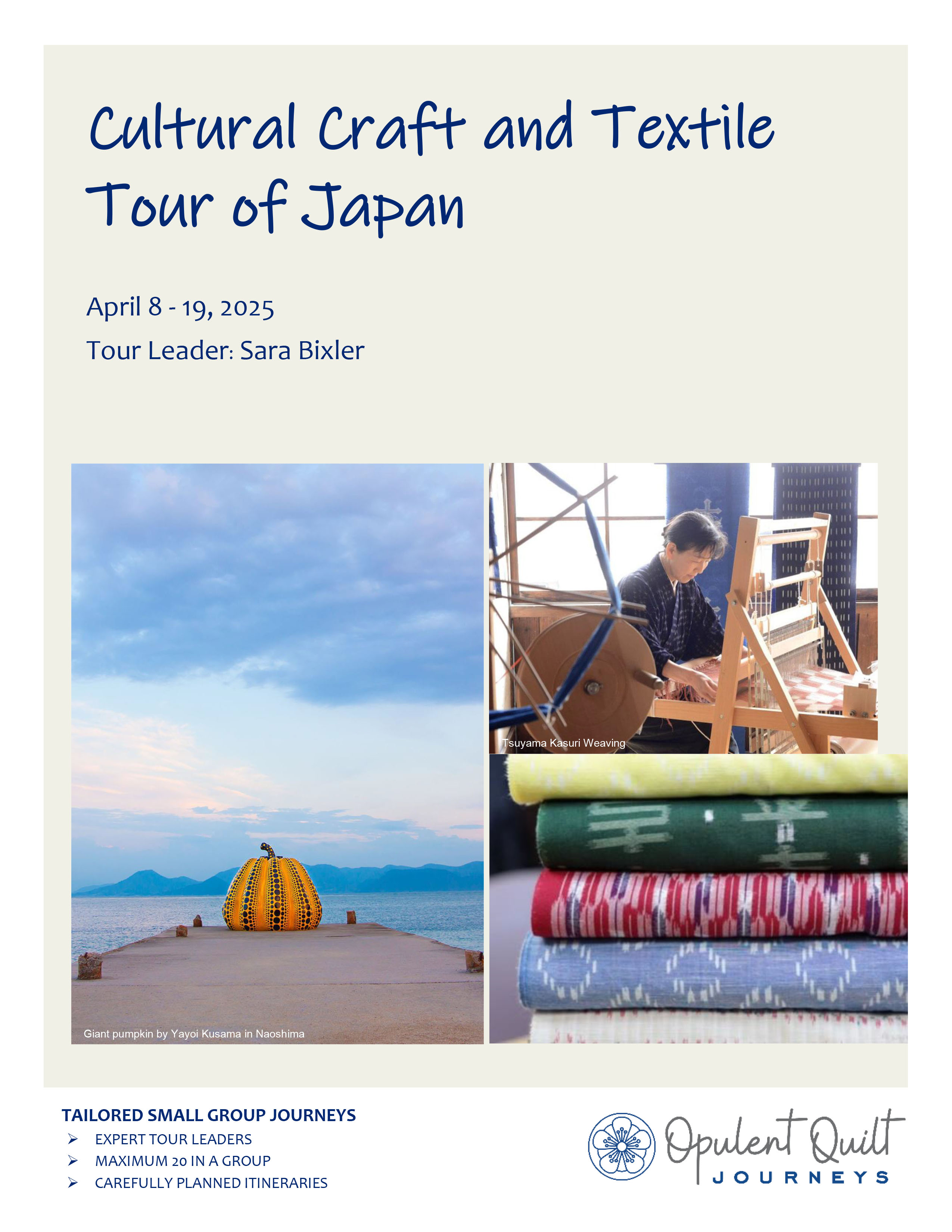 Tour brochure-Textiles of Japan