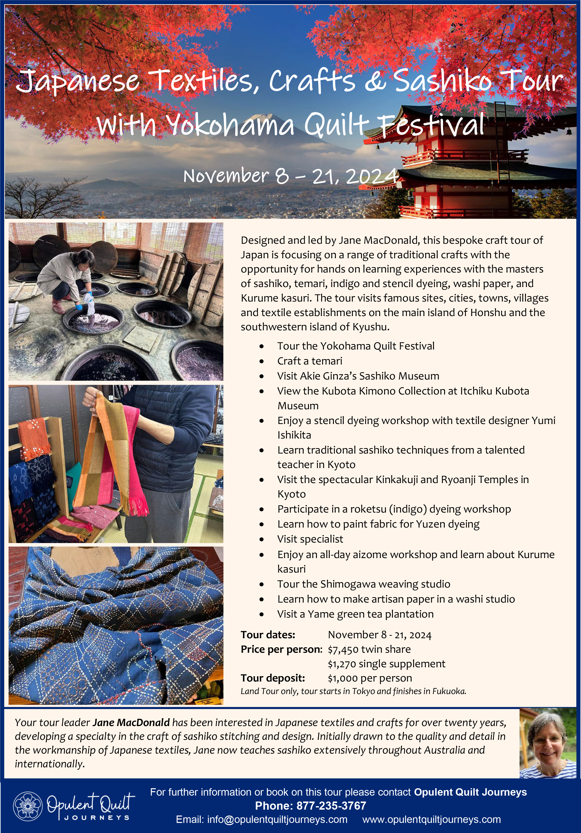 Traditional Craft Tour brochure