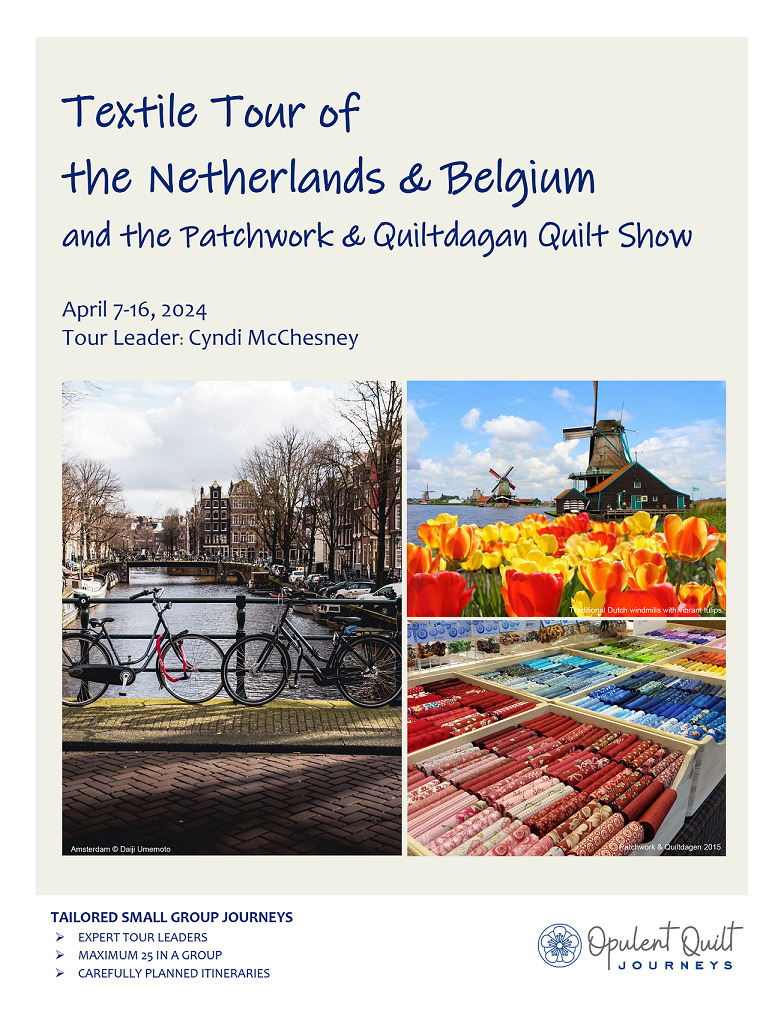 Textile Tour of Netherlands and Belgium with Cyndi McChesney