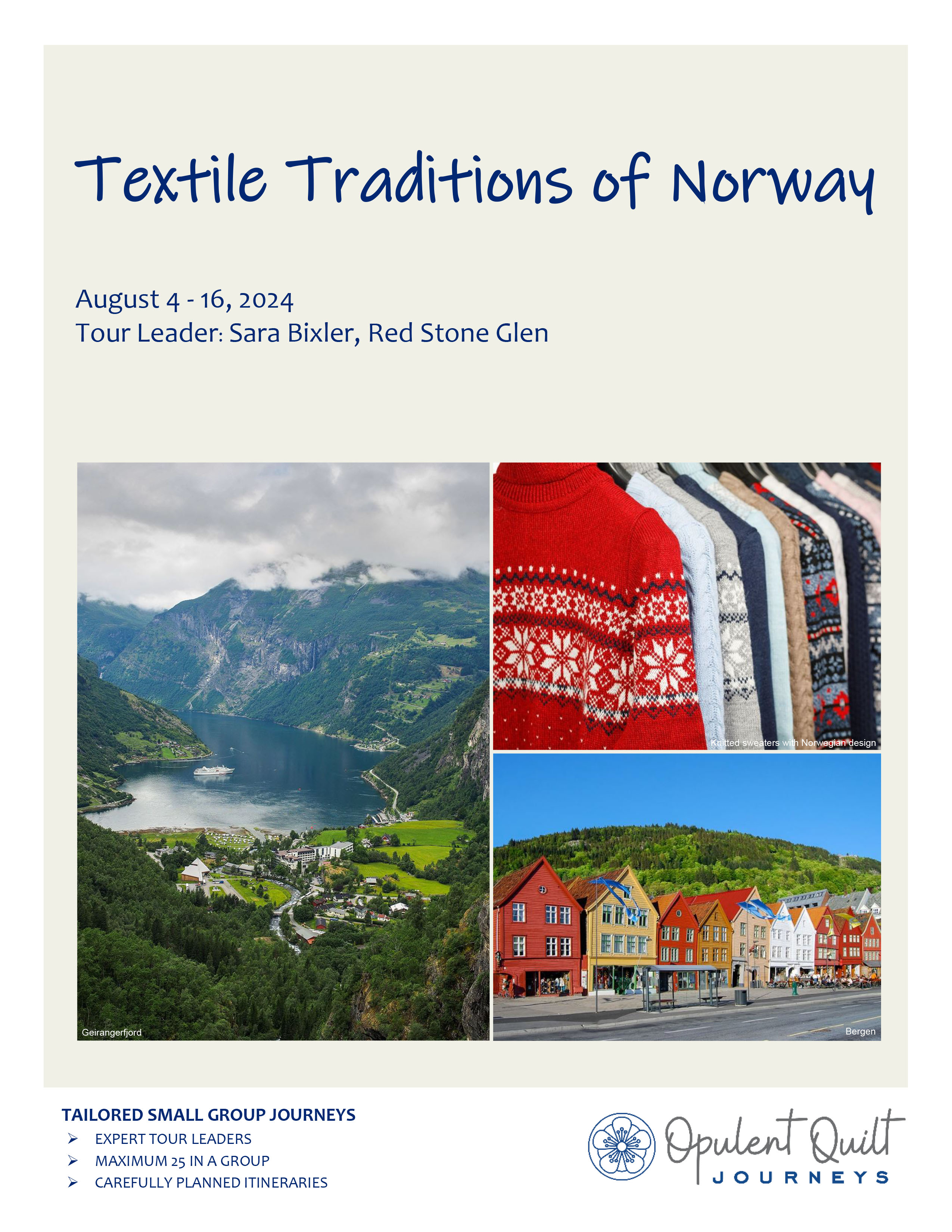 Textile Traditions of Norway brochure
