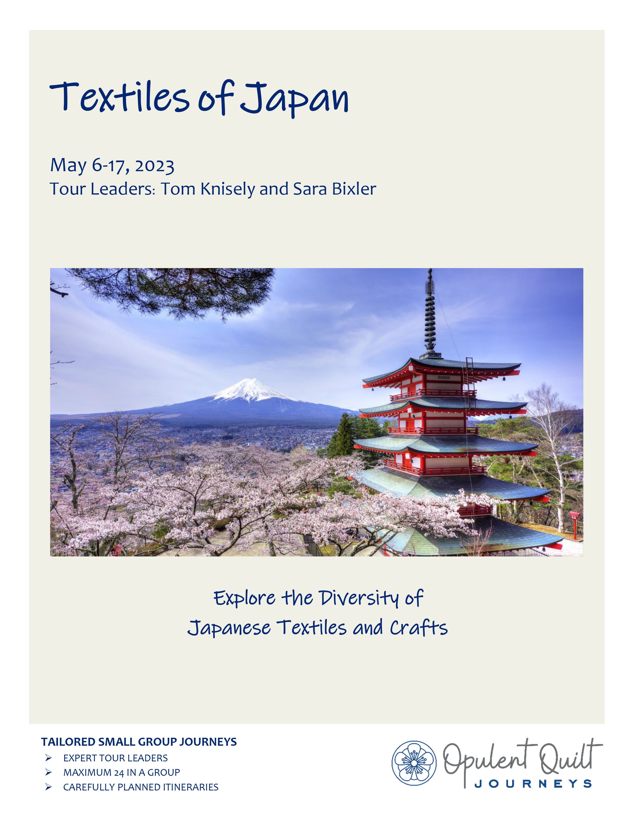 Tour brochure-Textiles of Japan